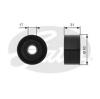 GATES T36213 Deflection/Guide Pulley, v-ribbed belt