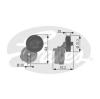 GATES T38176 Tensioner Pulley, v-ribbed belt