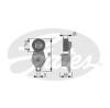GATES T38185 Tensioner Pulley, v-ribbed belt
