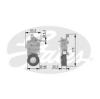 GATES T38331 Tensioner Pulley, v-ribbed belt