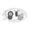 GATES T38343 Tensioner Pulley, v-ribbed belt