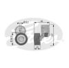 GATES T38356 Tensioner Pulley, v-ribbed belt