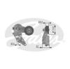 GATES T38377 Tensioner Pulley, v-ribbed belt