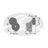 GATES T38430 Tensioner Pulley, v-ribbed belt