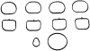 VICTOR REINZ 11-37648-01 (113764801) Gasket Set, intake manifold