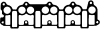 VICTOR REINZ 71-36121-00 (713612100) Gasket, intake manifold