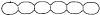 AJUSA 01048500 Gasket, intake manifold