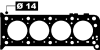 AJUSA 10020000 Gasket, cylinder head