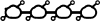 AJUSA 13075500 Gasket, intake manifold
