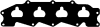 AJUSA 13078000 Gasket, intake manifold