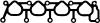 AJUSA 13100700 Gasket, intake manifold