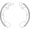 ROADHOUSE 4060.00 (406000) Brake Shoe Set