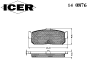 ICER 140876 Brake Pad Set, disc brake