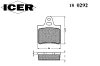 ICER 180292 Brake Pad Set, disc brake