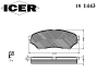 ICER 181443 Brake Pad Set, disc brake