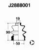 NIPPARTS J2888001 Bellow Set, drive shaft