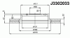 NIPPARTS J3302033 Brake Disc