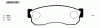 NIPPARTS J3601001 Brake Pad Set, disc brake