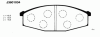 NIPPARTS J3601034 Brake Pad Set, disc brake