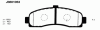 NIPPARTS J3601053 Brake Pad Set, disc brake