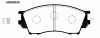 NIPPARTS J3603040 Brake Pad Set, disc brake