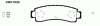 NIPPARTS J3611033 Brake Pad Set, disc brake