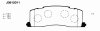 NIPPARTS J3612011 Brake Pad Set, disc brake