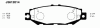 NIPPARTS J3612014 Brake Pad Set, disc brake