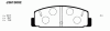 NIPPARTS J3613002 Brake Pad Set, disc brake