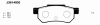 NIPPARTS J3614002 Brake Pad Set, disc brake