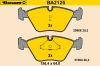 BARUM BA2125 Brake Pad Set, disc brake