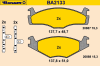 BARUM BA2133 Brake Pad Set, disc brake