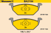 BARUM BA2154 Brake Pad Set, disc brake