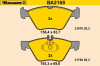 BARUM BA2168 Brake Pad Set, disc brake