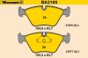 BARUM BA2169 Brake Pad Set, disc brake