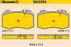 BARUM BA2204 Brake Pad Set, disc brake