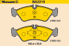 BARUM BA2215 Brake Pad Set, disc brake