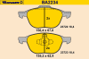 BARUM BA2234 Brake Pad Set, disc brake