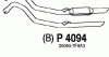FENNO P4094 Exhaust Pipe