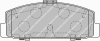 FERODO FSL1721 Brake Pad Set, disc brake