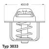 WAHLER 3033.84D (303384D) Thermostat, coolant