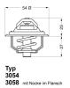 WAHLER 3054.87D50 (305487D50) Thermostat, coolant