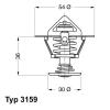 WAHLER 3159.82D (315982D) Thermostat, coolant