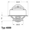 WAHLER 4089.82D (408982D) Thermostat, coolant