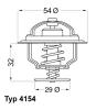 WAHLER 4154.82D (415482D) Thermostat, coolant