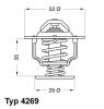 WAHLER 4269.78 (426978) Thermostat, coolant