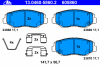 ATE 13.0460-5860.2 (13046058602) Brake Pad Set, disc brake