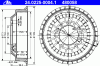 ATE 24.0225-0004.1 (24022500041) Brake Drum