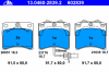 ATE 13.0460-2839.2 (13046028392) Brake Pad Set, disc brake