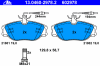 ATE 13.0460-2978.2 (13046029782) Brake Pad Set, disc brake